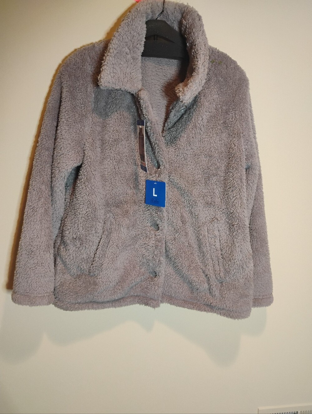 NWT 32 Degrees Ladies Plush Faux Fur Jacket Purple L
